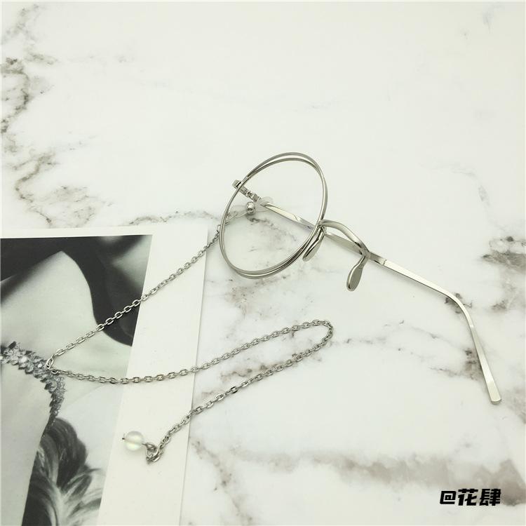 夹眼鼻式单片眼镜宿命之环拍照配饰饰品怀旧名侦探眼镜框个性英式