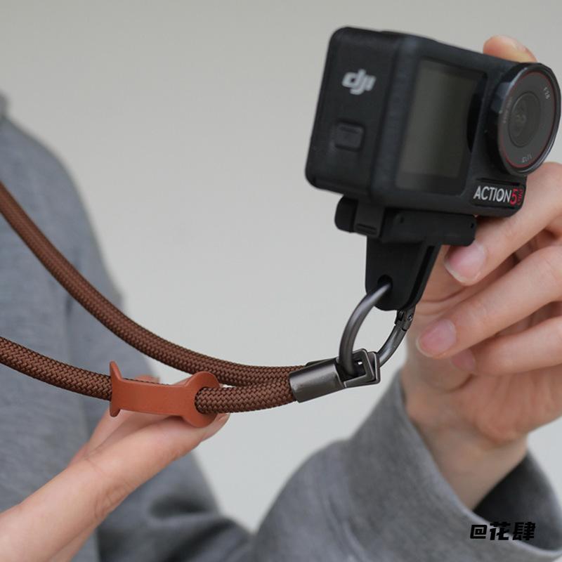 运动相机粗背带吊绳挂带简约时尚中长款相机斜挎绳挂件DJI大疆