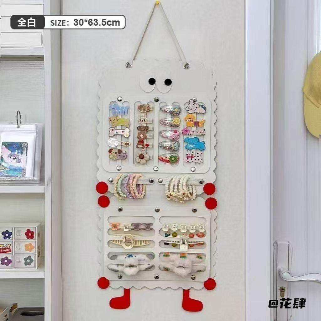 展示架毛毡发饰耳饰收纳袋百搭女童分类整理百搭卡通耳环通用饰品,收纳整理,收纳挂袋,淘宝优惠券,粉丝福利购,淘宝优惠卷