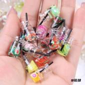 仿真迷你可爱饮料过家家玩具手机壳饰品娃娃屋小配件diy材料