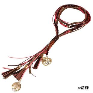 项链茶卡盐湖项饰耳环沙漠流苏写真道具复古女优雅穿搭藏式休闲