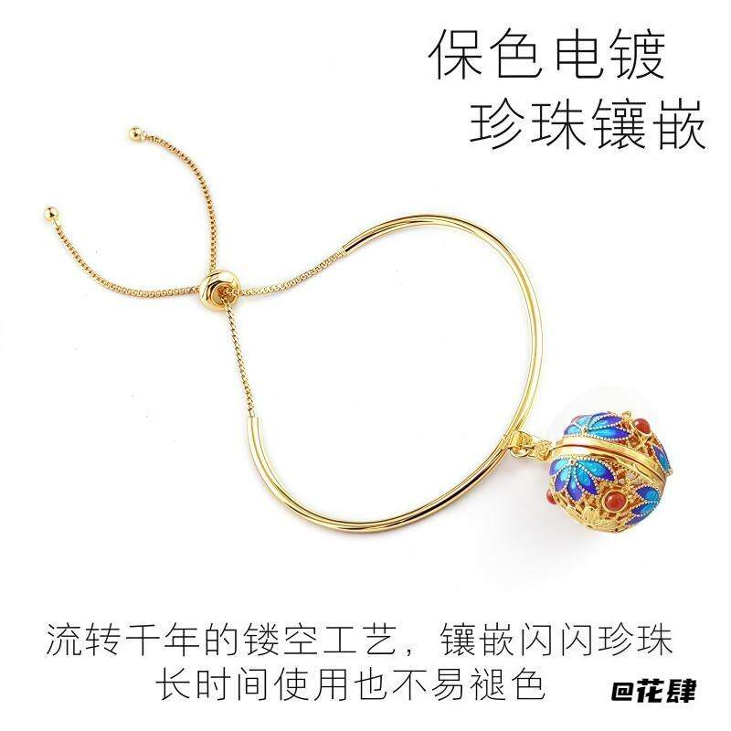 diy手工串珠手链项链配件蓝色烧蓝蝴蝶花朵莲花隔珠花托散珠