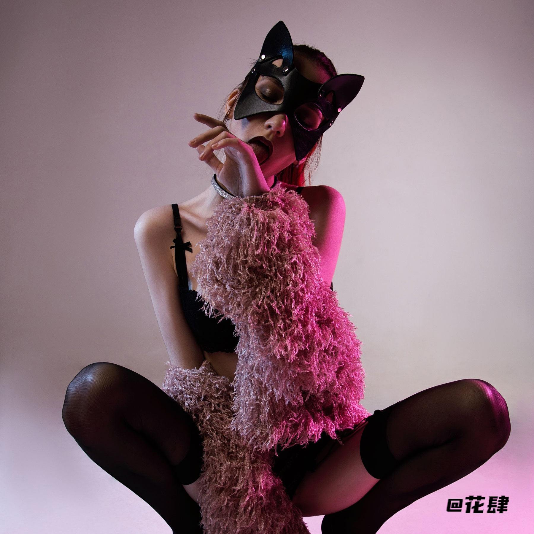 节日道具便携半脸面具化妆舞会辣妹舞会活动表演百搭歌剧表演皮革