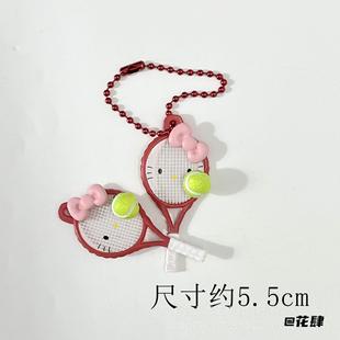 钥匙扣网球乒乓球kitty乒乓球拍HelloKitty包挂件
