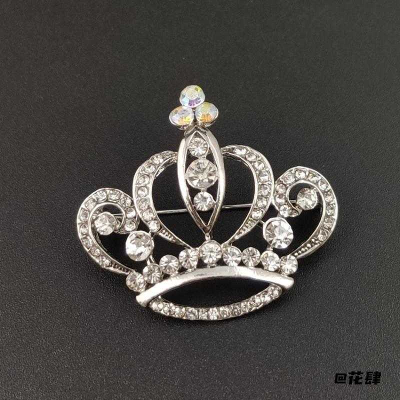 领夹王冠高档新款胸针百搭防走光小领针镀金奢华韩版服饰毛衣服装