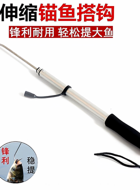 钩鱼器锚鱼搭钩海钓控鱼钩捞鱼抄鱼钩子可伸缩提鱼钩刨钩钓鱼装备