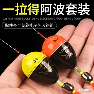 阿波浮漂线组套装夜光海钓电子阿波套装远投矶钓鱼漂套装浮钓钓组