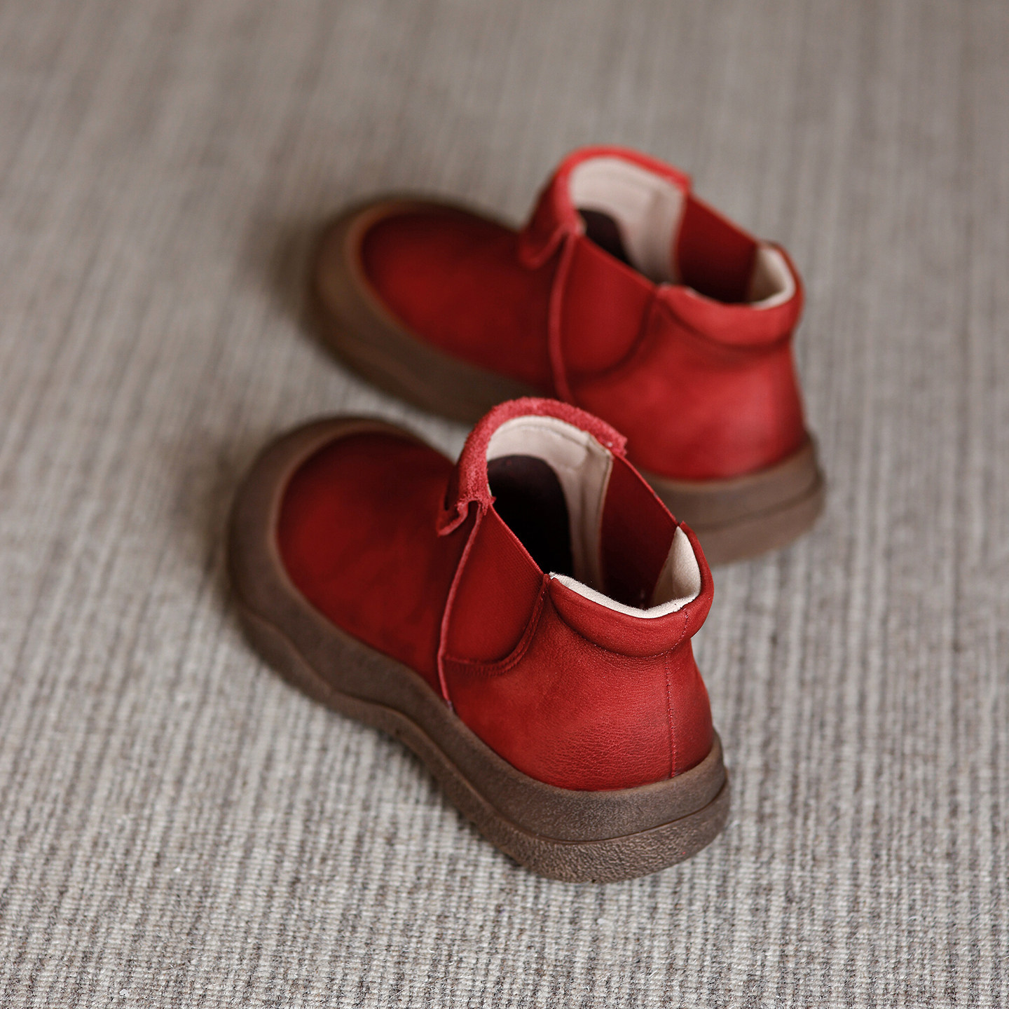 真皮复古厚底经典美拉德德训鞋女2025秋冬新款软底舒适休闲高帮鞋,女鞋,高帮鞋,淘宝优惠券,粉丝福利购,淘宝优惠卷