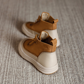 头层牛皮复古高帮短靴女2025秋新款 前拉链真皮马丁靴厚底休闲板鞋