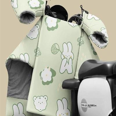 挡风被2025新款冬电动车分体式踏板摩托车冬季加绒加厚护腿挡风罩