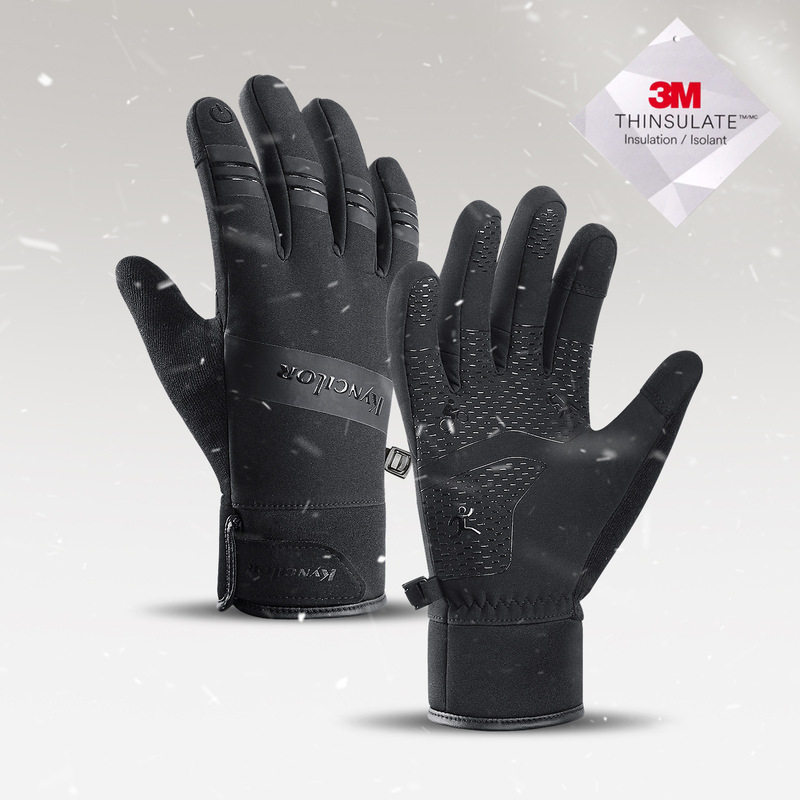 kyncilor秋冬季骑行3M新雪丽保暖手套防风防泼水加厚滑雪触屏手套