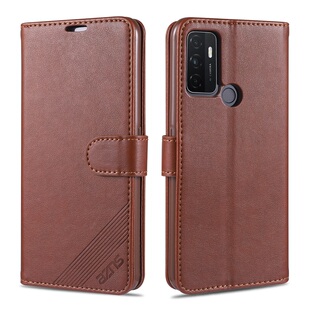 OPPO A32手机壳OPPOA32翻盖式皮套oppora32全包边防摔PDVM00简约商务PDVMOO钱包款可插卡oppa男女士送钢化膜