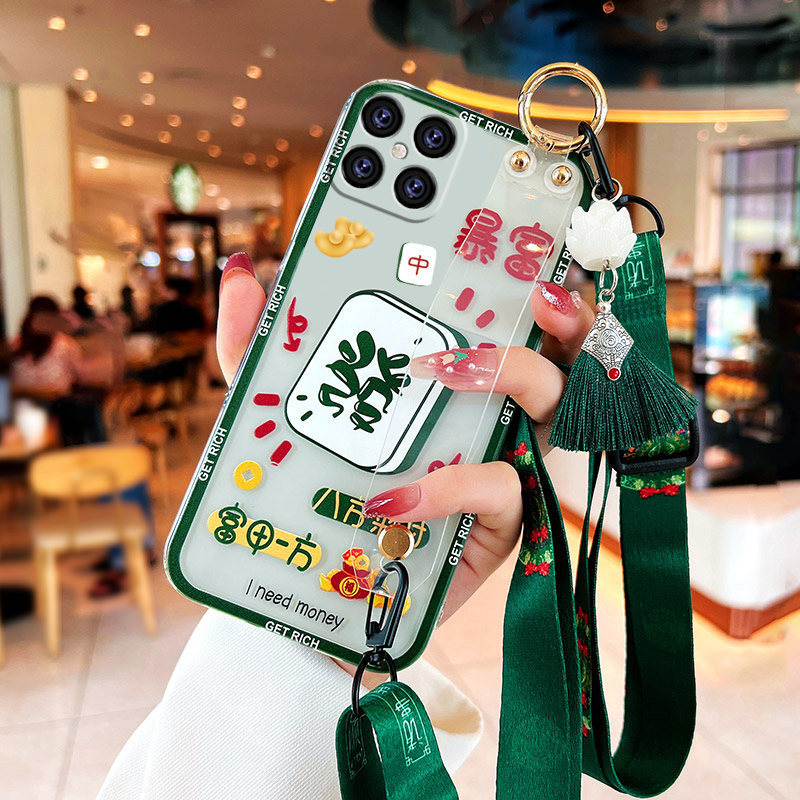 华为硅胶时尚腕带，挂绳防摔