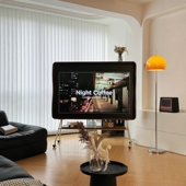 新款 原创中古电视机架氛围感电视架子落地可移动实木简约客厅卧室