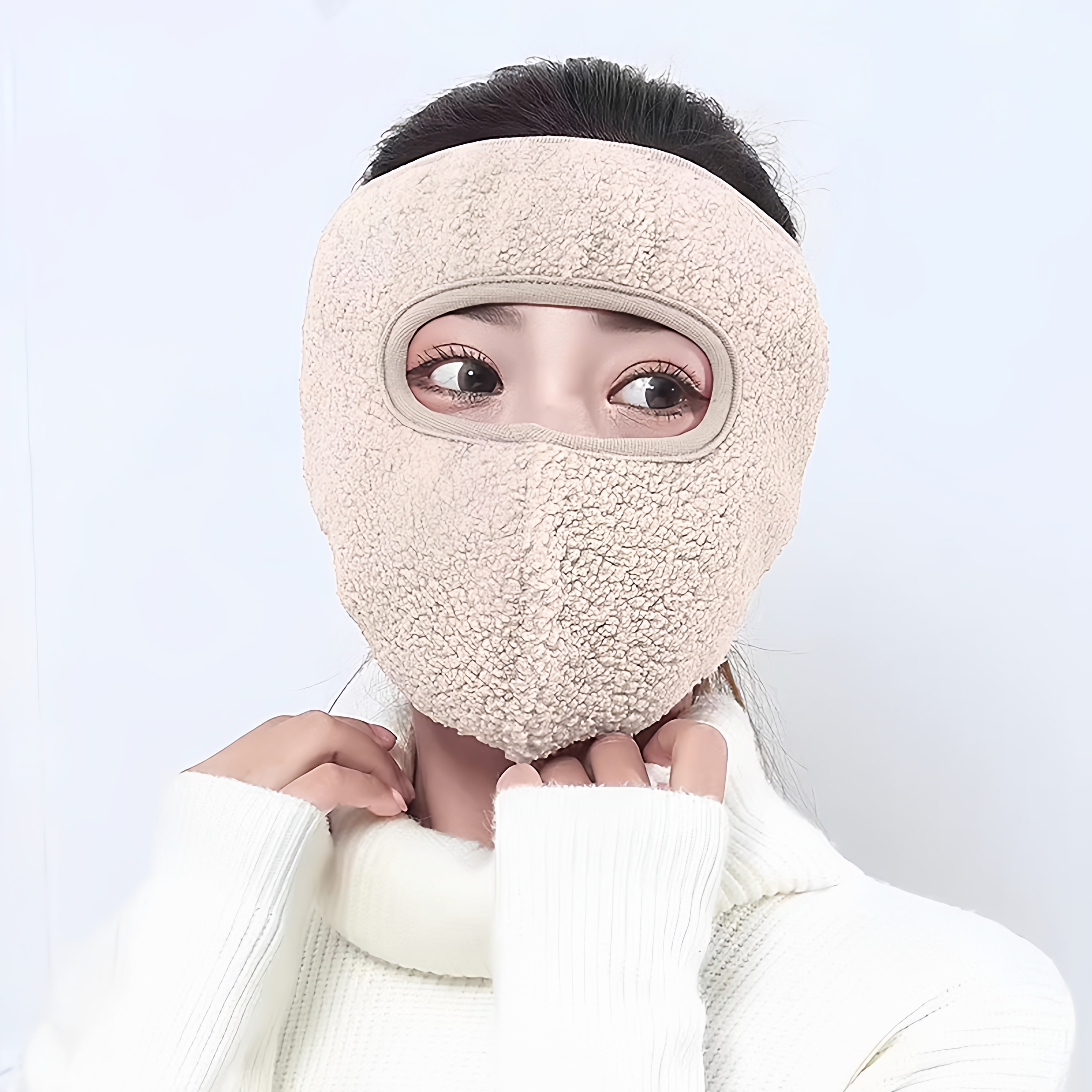 冬季挡风口罩女保暖防寒加厚冬天护耳罩骑行防风防尘护脸透气面罩