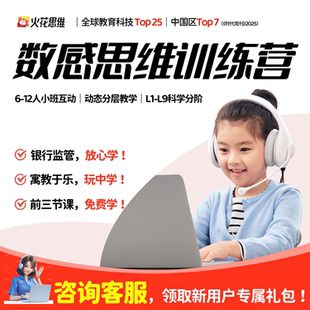 逻辑推理 数感计算 空间几何 数理思维逻辑训练直播课 火花思维