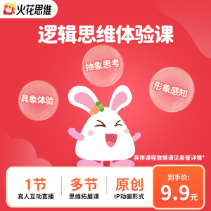 直播体验课火花逻辑思维小班课 思维训练 附赠多节动画拓展课