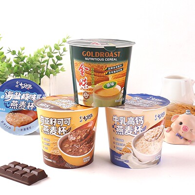 金味麦片杯装燕麦即食早餐