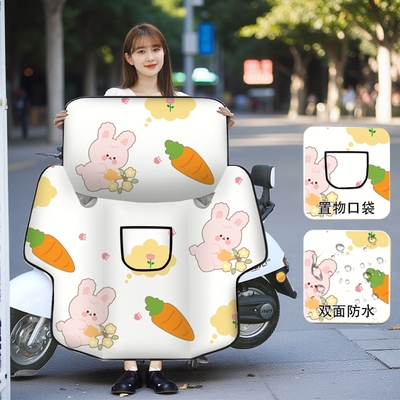 挡风被电动车四季通用冬季加绒加厚双面防水电瓶摩托车防雨防风罩