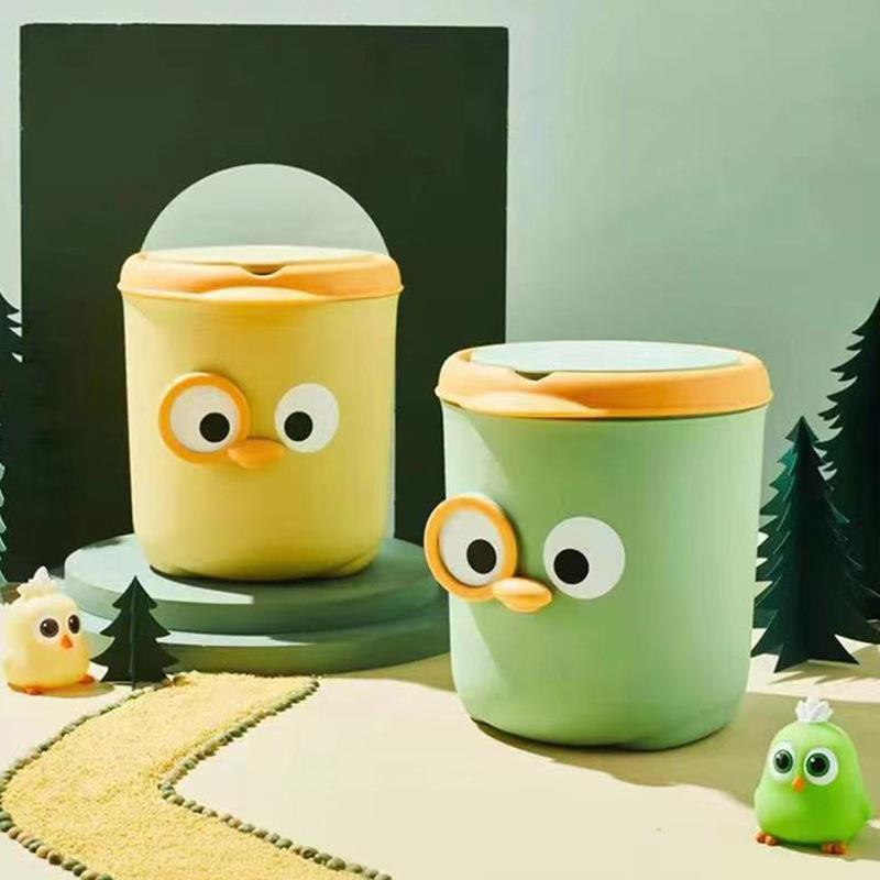 艾米博士可爱迷你桌面按压垃圾桶