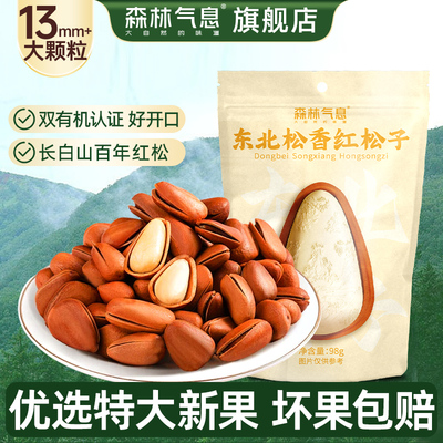 森林气息有机开口红松子