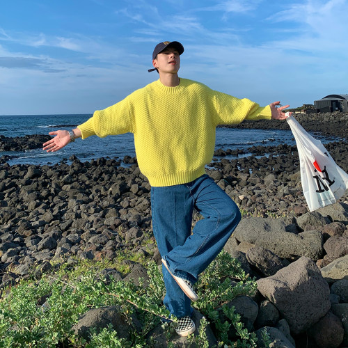 Holocene美式潮牌慵懒风针织衫