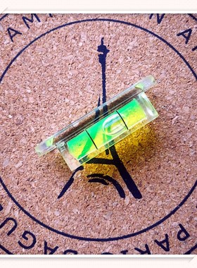 长方形水平泡绿红橙蓝色水平仪30MM高精度水准泡水平尺相框平衡用