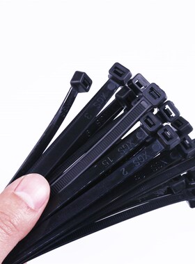 新光尼龙扎带4*150 固定条 束线带 勒死狗 扎带足数500条黑色卡扣