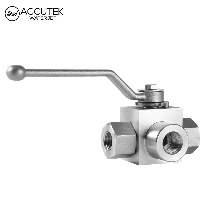 304不锈钢高压三通球阀L型YJZQ液压内丝阀门水开关4分DN15 气体油