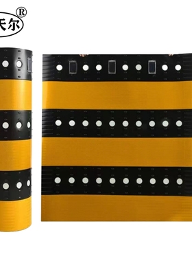 新天尔防撞贴 XTE-FJSD太阳能防外破警示灯 1200*1200mm黄黑色