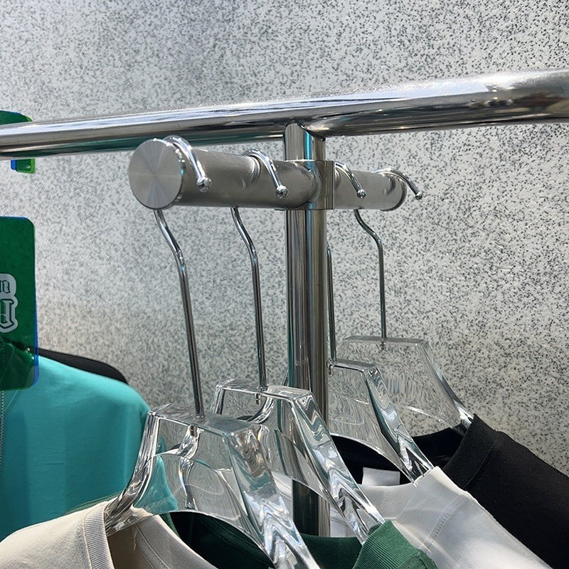 服装店专用挂件配件可移动不锈钢挂钩货架展示架点挂女装店陈列架
