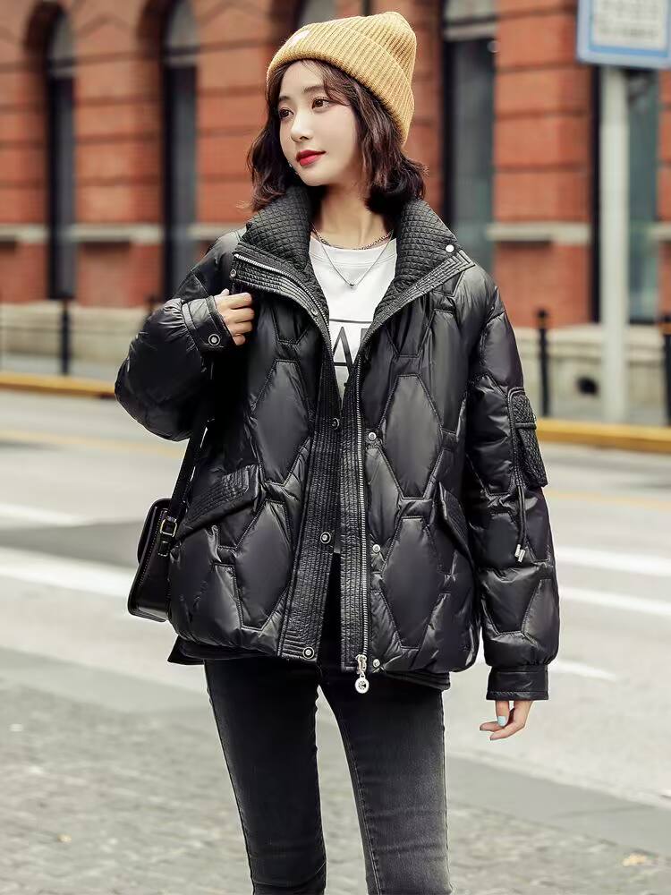 今年流行爆款羽绒服女2021年新款冬季小个子韩版宽松