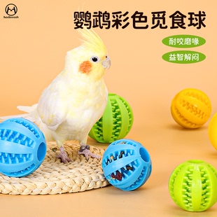 鹦鹉觅食球解闷啃咬小球玩具牡丹玄凤益智玩耍防抑郁鸟磨牙用品
