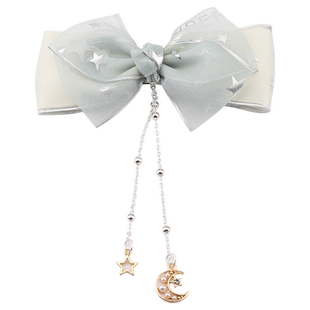 流苏发饰后脑勺古风汉服马尾顶夹简约甜美气质仙女网红头饰发夹