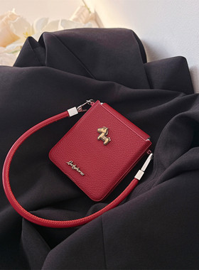 红色立体马三星zflip7手机壳适用新款三星折叠屏W26Flip保护套日韩女款挂绳zflip5外壳中轴全包w24flip潮适用