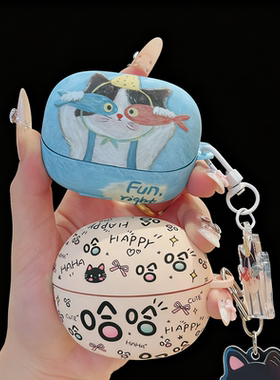 适用倍思m2spro保护壳创意文字哈哈哈m2s耳机套2025新款硅胶倍思Mc1pro蓝牙xc1软壳挂件女款m3s男可爱充电包