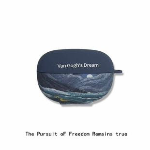 适用oppoencox3保护壳oppo enco x3降噪无线蓝牙耳机保护套encox3外壳oppoencox3油画oppox3充电仓盒新款女男