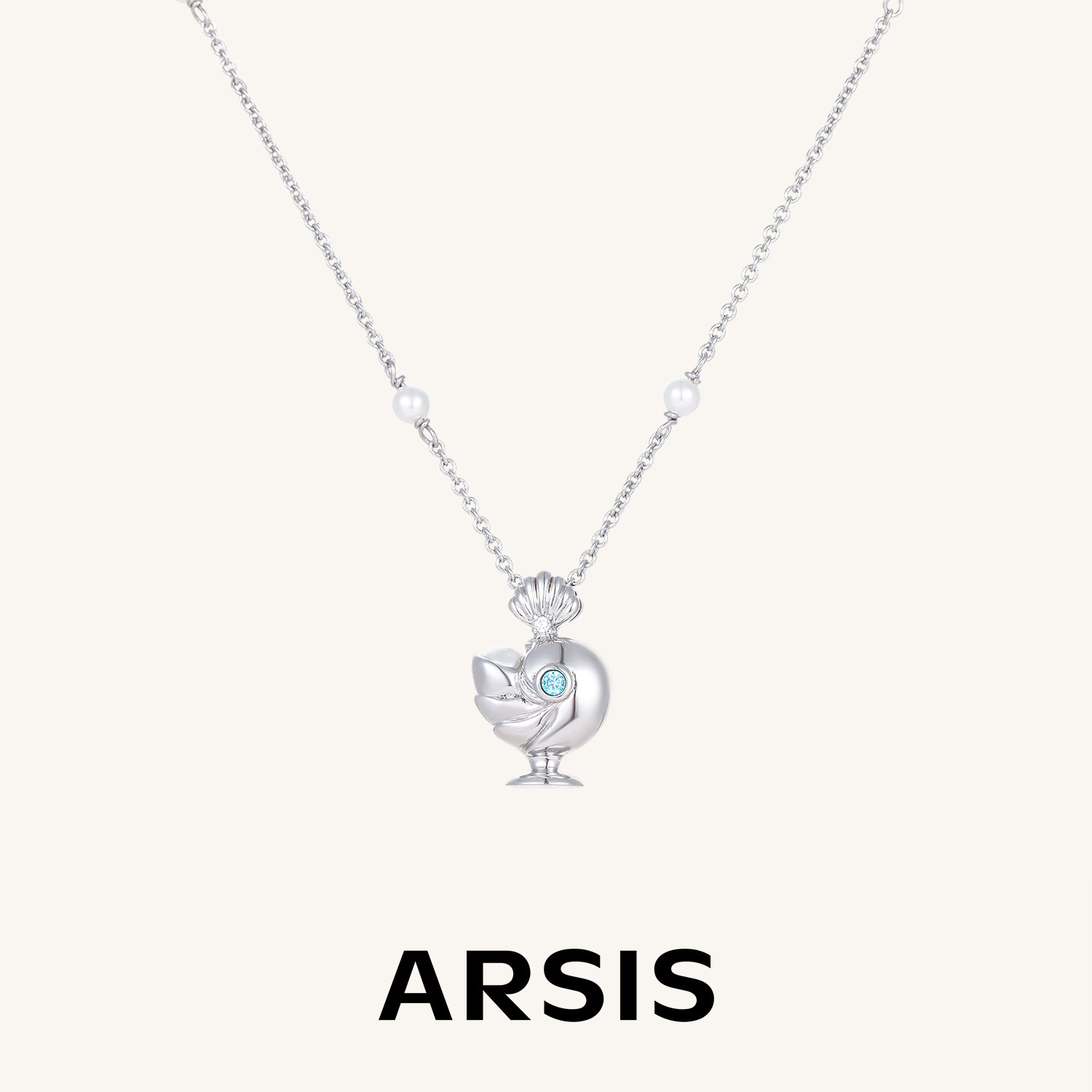 ARSIS曦海海螺许愿瓶锁骨链