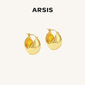ARSIS自由搭配潺流耳扣高级耳环百搭气质款 耳钉法式 轻奢耳饰高级