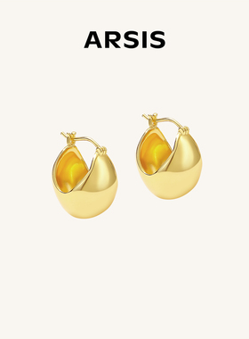 ARSIS自由搭配潺流耳扣高级耳环百搭气质款耳钉法式轻奢耳饰高级