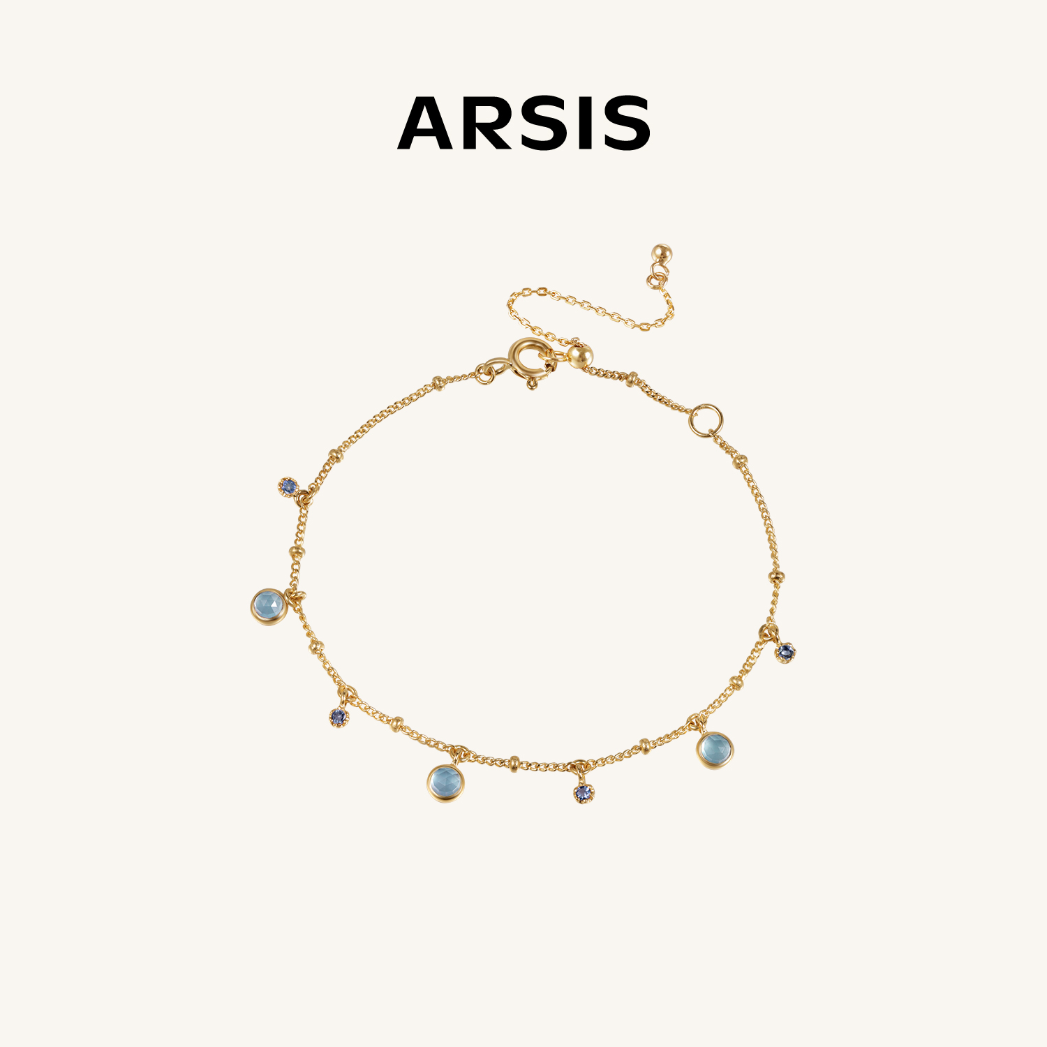 ARSIS春夏精致小宝石锁骨项链
