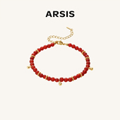 新款 ARSIS幸运符号鸿运福禄手链红色葫芦手串新年礼物