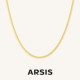 ARSIS自由搭配新款 轻奢百搭简约大气饰品 细蛇骨项链女时尚