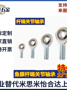 鱼眼杆端关节轴承外螺纹SA SAL3 4 5 6 8 10 12 14 16 18 20T/K