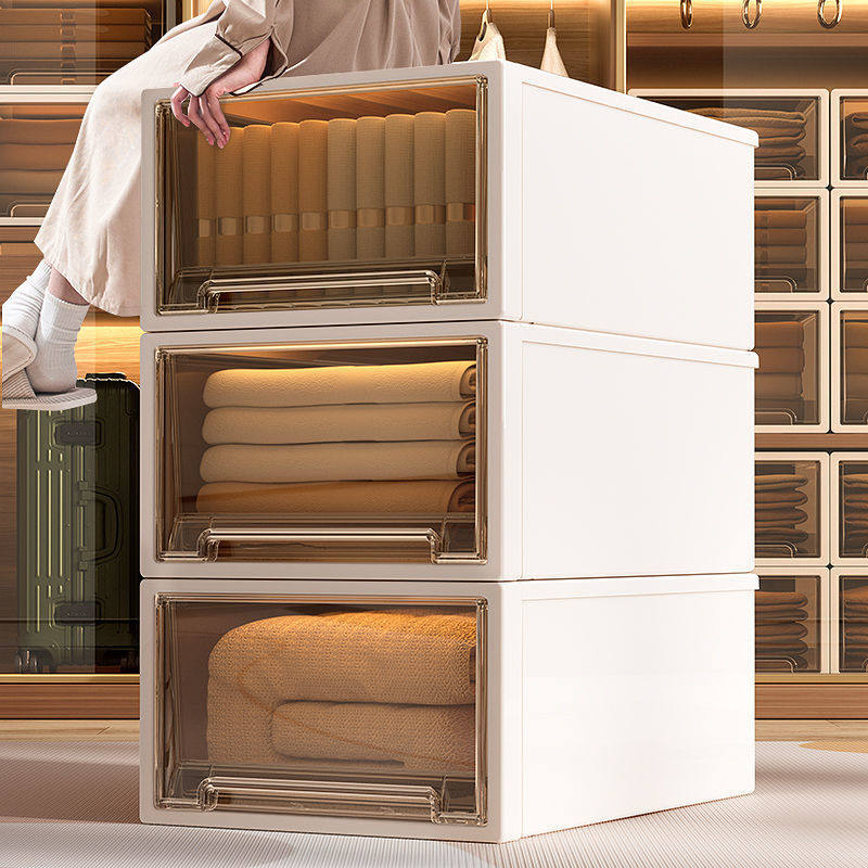 收纳盒抽屉式塑料透明衣橱储物家用衣服零食收纳柜,收纳整理,收纳柜,淘宝优惠券,粉丝福利购,淘宝优惠卷