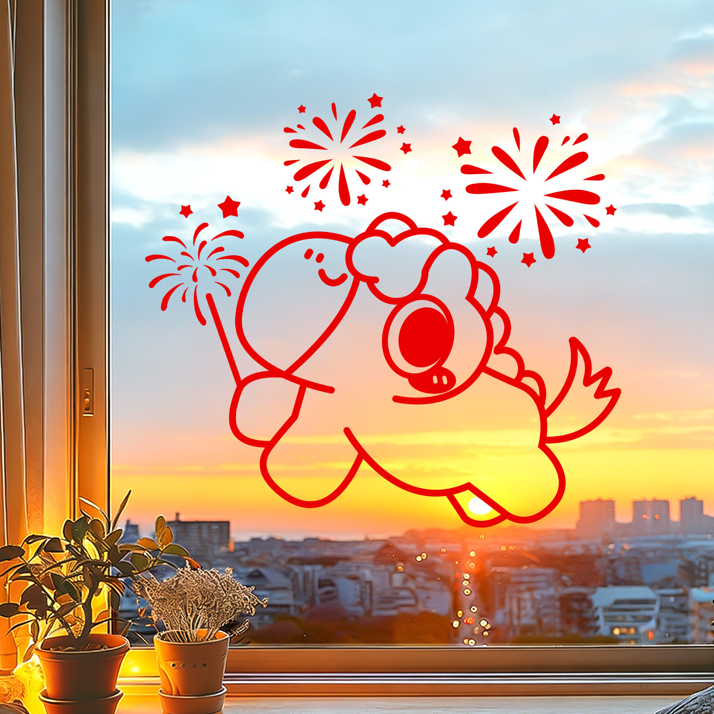 新年除夕春节装饰2026马年窗花过年氛围布置窗贴画静电玻璃门贴纸,家居饰品,软装墙贴,淘宝优惠券,粉丝福利购,淘宝优惠卷