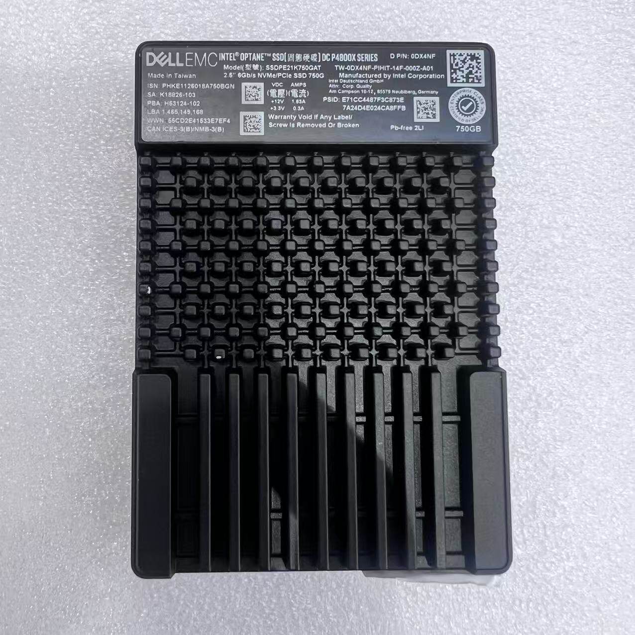 英特尔傲腾（Optane）P4800X 系列750G企业级 SSD  0DX4NF