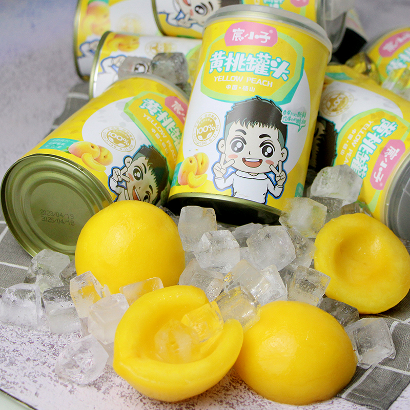 无添加宸小子黄桃罐头