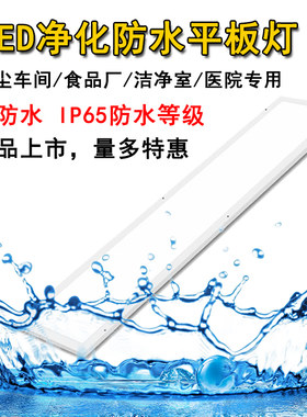 3001200led净化洁净平板灯防水款