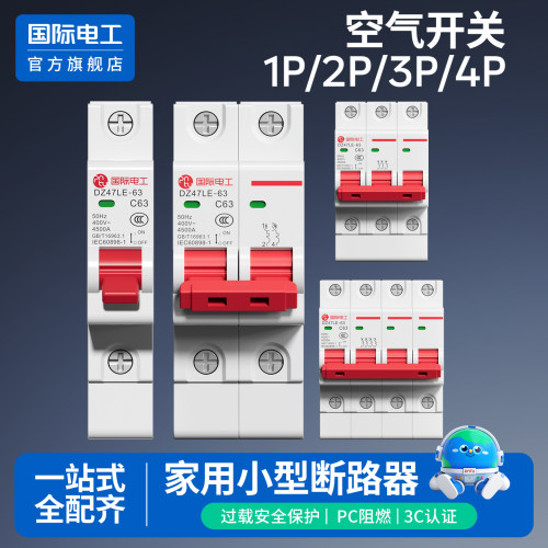 国际电工DZ47家用空开63A2P
